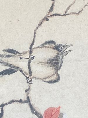 Chinese school: Six works with birds, flowers and fruits, ink and colour on paper, 19/20th C. — 照片 24