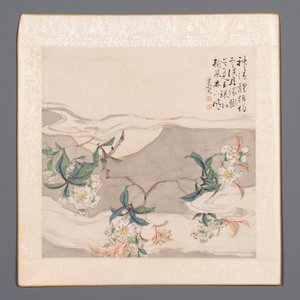 Chinese school: Six works with birds, flowers and fruits, ink and colour on paper, 19/20th C. — 照片 5