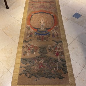 Chinese school: 'The 33-headed Avalokitesvara', ink and colour on silk, 19/20th C. — 照片 10