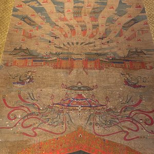 Chinese school: 'The 33-headed Avalokitesvara', ink and colour on silk, 19/20th C. — 照片 11