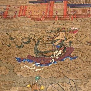 Chinese school: 'The 33-headed Avalokitesvara', ink and colour on silk, 19/20th C. — 照片 16