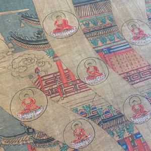 Chinese school: 'The 33-headed Avalokitesvara', ink and colour on silk, 19/20th C. — 照片 34