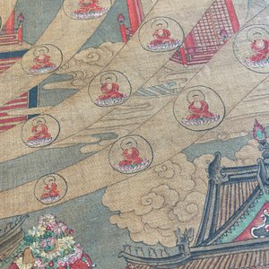 Chinese school: 'The 33-headed Avalokitesvara', ink and colour on silk, 19/20th C. — 照片 36