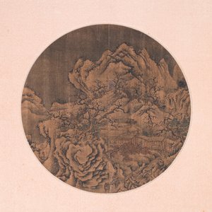 Chinese School: 'Two mountainous landscapes with scholars', ink and colour on silk, probably Ming — 照片 3