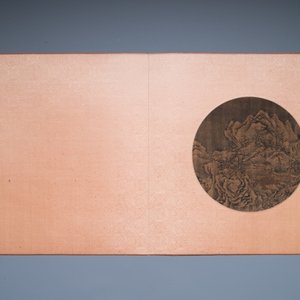Chinese School: 'Two mountainous landscapes with scholars', ink and colour on silk, probably Ming — 照片 4