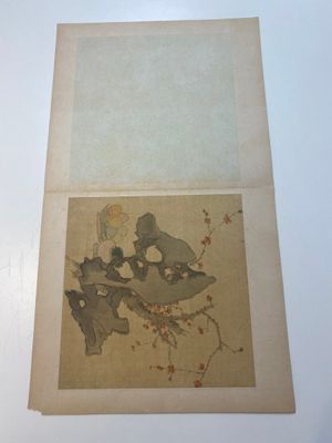 Chinese school: Vijf diverse werken met landschappen en bloemen, inkt en kleuren op zijde, gesigneerd Zizhou 子帚, 19/20e eeuw — foto 4