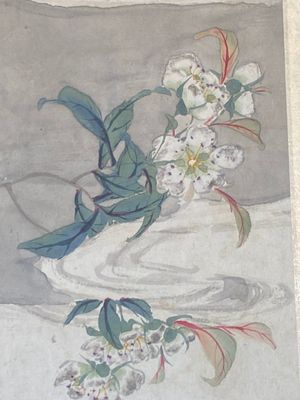 Chinese school: Zes werken met vogels, bloemen en fruit, inkt en kleur op papier, 19/20e eeuw — foto 3