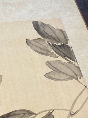 Chinese school: Zeven werken met insecten en pioenrozen, inkt en kleur op zijde, 19/20e eeuw — foto 9
