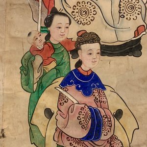 Chinese school: Zicht op het lentepaleis, 16/17e eeuw en 'Guanyin met dienaars', 19e eeuw — foto 20