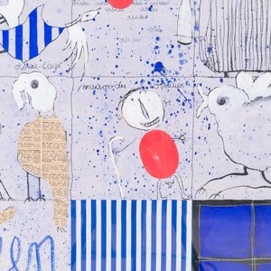 Christian Silvain (1950): 'Rencontres', mixed media and collage on paper, multiple (41/50), signed and dated 1992 — 照片 5
