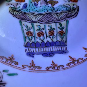 Cinq assiettes en porcelaine de Chine famille verte et doucai, Kangxi — photo 9