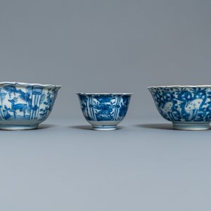 Cinq bols en porcelaine de Chine en bleu et blanc, Wanli — photo 2