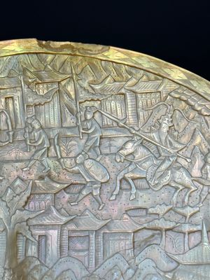 Cinq coquillages en nacre sculptés sur socles en bois, Chine, Canton, 19ème — photo 12