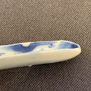 Cinq cuillères en porcelaine de Chine en bleu et blanc, 19ème — photo 7