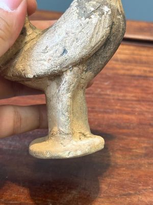 Cinq figures variés d'animal en poterie gris, Chine, Han — photo 19