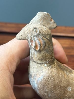 Cinq figures variés d'animal en poterie gris, Chine, Han — photo 20