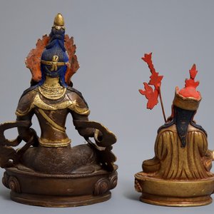 Cinq modèles de Bouddha en bronze doré, Sino-Tibet, 19/20ème — photo 20