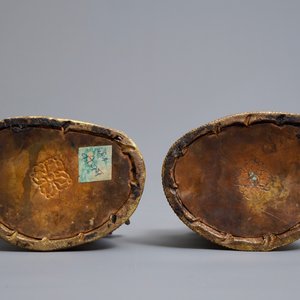 Cinq modèles de Bouddha en bronze doré, Sino-Tibet, 19/20ème — photo 8