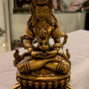 Cinq modèles de Bouddha en bronze doré, Sino-Tibet, 19/20ème — photo 43