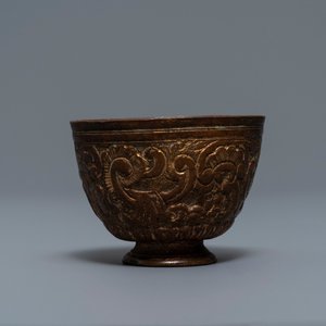 Cinq objets votives bouddhistes en bronze, Tibet et Népal, 18/19ème — photo 15