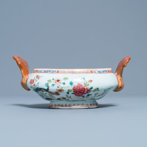 Cinq pièces en porcelaine de Chine famille rose à décor de deux paons, Qianlong — photo 6