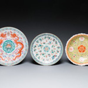 Cinq plats et une assiette en porcelaine de Chine, 19/20ème — photo 2