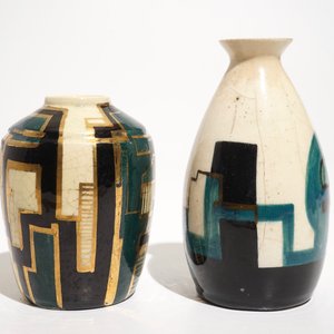 Cockx, Jan (Belgique, 1891-1976), deux vases constructivistes, 20ème — photo 4