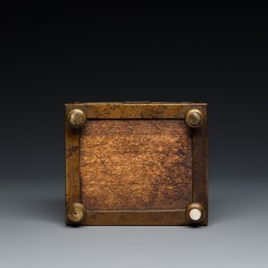 Coffret en os de morse réticulé aux montures en laiton, Kholmogory, Russie, 17ème — photo 8