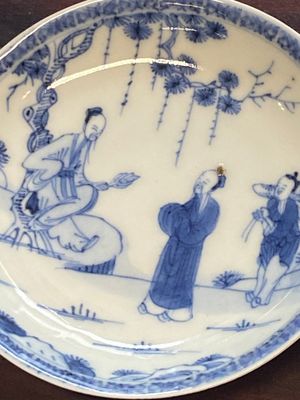 Collection de 15 tasses et 19 soucoupes en porcelaine de Chine en bleu et blanc, Kangxi/Yongzheng — photo 28