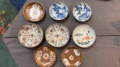 Collection de 17 tasses et 14 soucoupes en porcelaine de Chine, 18ème — photo 3