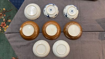 Collection de 17 tasses et 14 soucoupes en porcelaine de Chine, 18ème — photo 4