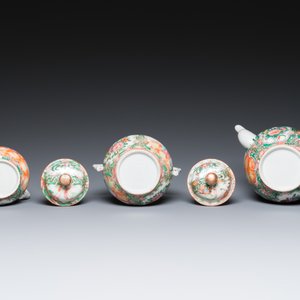 Collection de 28 pièces en porcelaine de Chine famille rose de Canton, 19ème — photo 12
