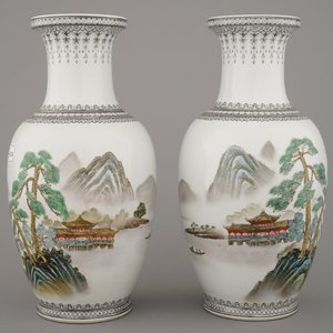 Collection de 7 vases en porcelaine de Chine, 20e — photo 21