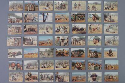 Collection rare de photos en couleurs illustrant une excursion de chasse, ca 1970