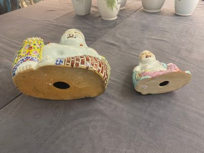 Collection variée de 15 pièces en porcelaine de Chine qianjiang cai, famille rose et verte, 19/20ème — photo 9