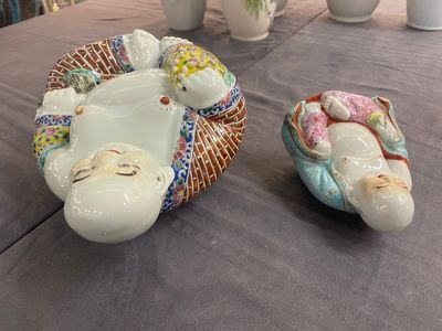 Collection variée de 15 pièces en porcelaine de Chine qianjiang cai, famille rose et verte, 19/20ème — photo 10