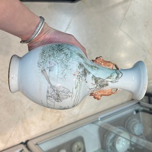 Collection variée de 15 pièces en porcelaine de Chine qianjiang cai, famille rose et verte, 19/20ème — photo 9