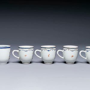 Collection variée de neuf pièces variées en porcelaine de Chine d'exportation, Qianlong/Jiaqing — photo 2