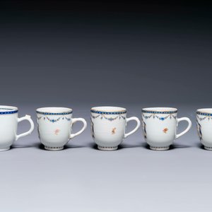 Collection variée de neuf pièces variées en porcelaine de Chine d'exportation, Qianlong/Jiaqing — photo 3