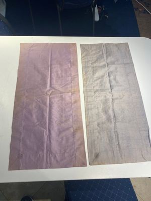 Collection variée de panneaux en soie brodée, un couvre-éventail et des badges de rang, 19ème — photo 48