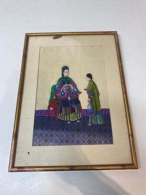 Collection variée de peintures sur papier de riz à décor des personnages, Chine, Canton, 19ème — photo 1