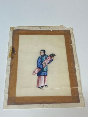 Collection variée de peintures sur papier de riz à décor des personnages, Chine, Canton, 19ème — photo 30