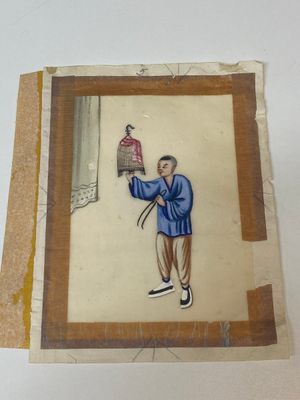 Collection variée de peintures sur papier de riz à décor des personnages, Chine, Canton, 19ème — photo 48