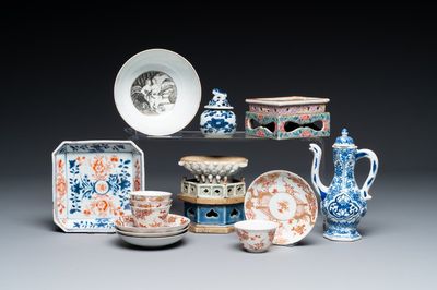 Collection variée de porcelaines de Chine et du Japon, 18ème