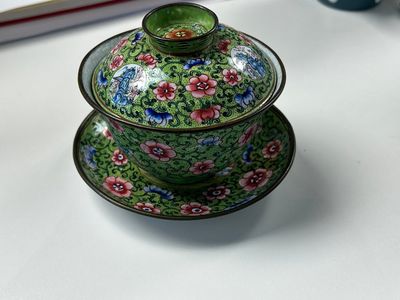 Collection variée en émaux de Canton, Chine, 19ème — photo 19