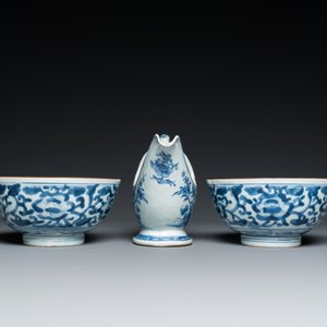 Collection variée en porcelaine de Chine en bleu et blanc et famille rose, Kangxi/Qianlong — photo 14