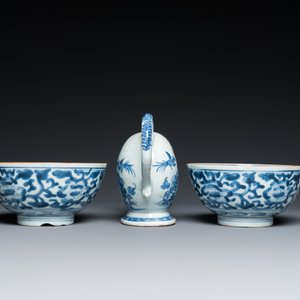 Collection variée en porcelaine de Chine en bleu et blanc et famille rose, Kangxi/Qianlong — photo 15