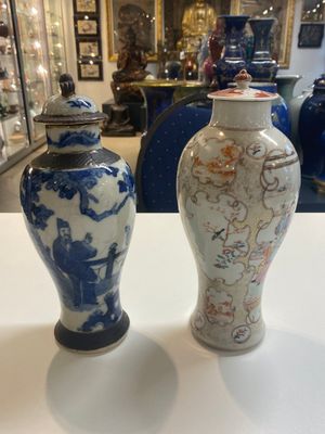 Collection variée en porcelaine de Chine en bleu et blanc et famille rose, Qianlong et postérieur — photo 6