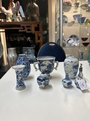 Collection variée en porcelaine de Chine en bleu et blanc, Kangxi/Qianlong — photo 1