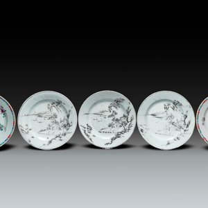 Collection variée en porcelaine de Chine en grisaille et famille rose, Yongzheng/Qianlong — photo 2